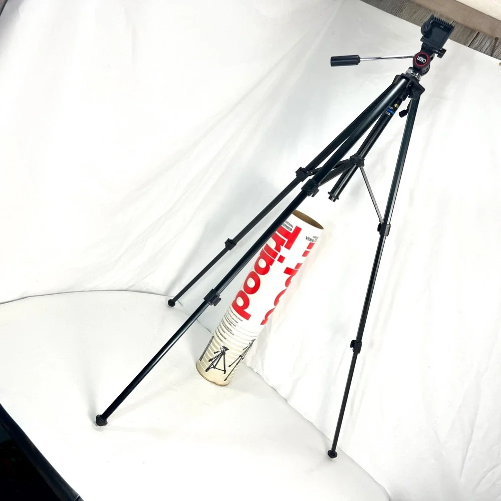 LEBO Professional‎ Video Camera Tripod with Original Tube Case Vintage